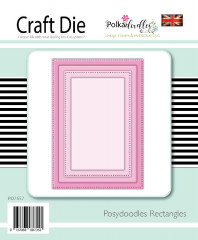 Polkadoodles Posydoodles Dies - Rectangles