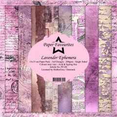 Paper Favourites Lavender Ephemera 6x6 Paper Pack