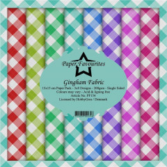 Paper Favourites Gingham Fabric 6x6 Paper Pack