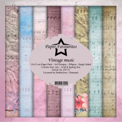 Paper Favourites Vintage Music 6x6 Paper Pack