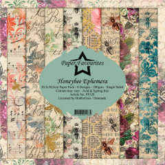 Paper Favourites Honeybee Ephemera 12x12 Paper Pack