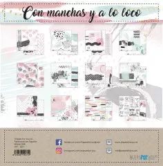 Con Manchas Y A Lo Loco 12x12 Paper Pack