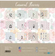 Carnival Flowers Mini Scrap Paper Pack