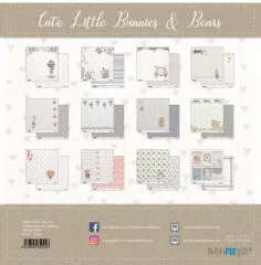 Cute Little Bunnies and Bears Mini Scrap Paper Pack