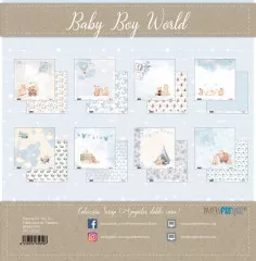 Baby Boy World Mini Scrap Paper Pack