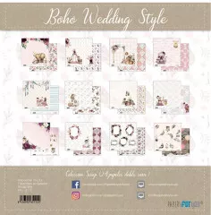 Wedding Boho Style Mini Scrap Paper Pack