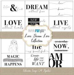 Love Dream Live Mini Scrap Paper Pack