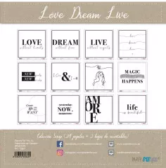 Love Dream Live 12x12 Paper Pack