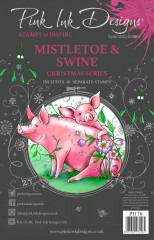 Pink Ink Designs Clear Stamps - Mistletoe and Swine