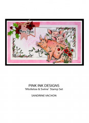 Pink Ink Designs Clear Stamps - Mistletoe and Swine