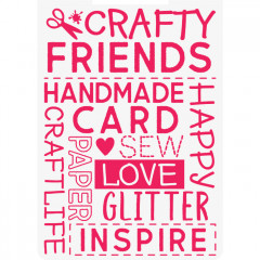 Embossing Folder - Crafty Fun Crafty Friends