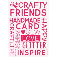 Embossing Folder - Crafty Fun Crafty Friends