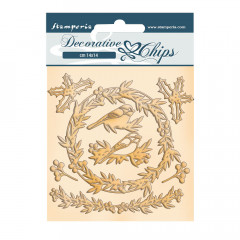 Stamperia Decorative Chips - Romantic Christmas Garland