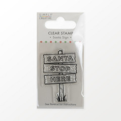 Simply Creative Clear Stamps - Santa Sign