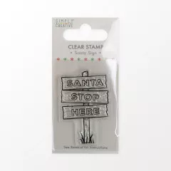 Simply Creative Clear Stamps - Santa Sign