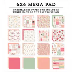 Welcome Baby Girl 6x6 Mega Paper Pad