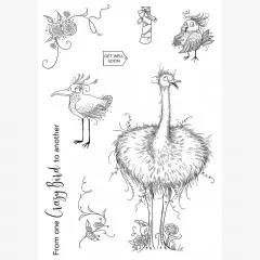 Pink Ink Designs Clear Stamps - Crazy Birds