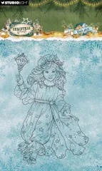 Studio Light - Clear Stamps - Christmas Forest - Xmas Girl