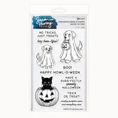 Simon Hurley Clear Stamps - Halloween Pets