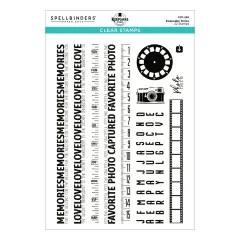 Spellbinders Clear Stamps - Turn the Page - Keepsake Strips by Esther Glas