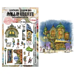 Clear Stamps Nr. 1476 - Dreamtropolis - Lantern Lane by Autour De Mwa & Co