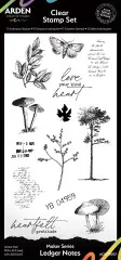 Arden Creative Studio - Clear Stamps - Maker Series - Ledger Notes by Katie Pertiet