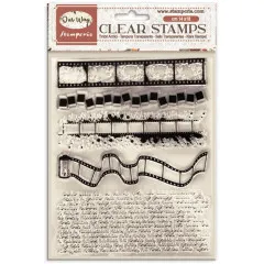 Stamperia Clear Stamps Our Way Packung Vorderseite mit allen 8 modularen Stempelformen