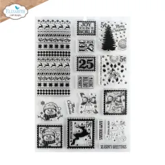 Elizabeth Craft Designs Clear Stamps Seasonal Postage als transparente Stempelplatte