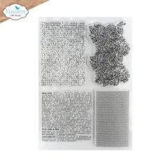 Elizabeth Craft Designs Clear Stamp Set Seasonal Textures auf Folie