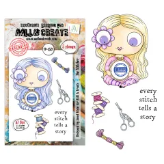 Aall & Create Clear Stamps Set The Stitcher mit Janet Klein Motiven im A7 Format