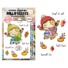 Clear Stamps Nr. 1512 - Fall into Fall - Leaf It Up by Janet Klein