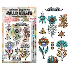 Clear Stamps Nr. 1530 - Merveilles d'Automne - Fleurs Élégantes by Azoline