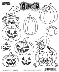 Dylusions Cling Stamps - Pumpkin Paws