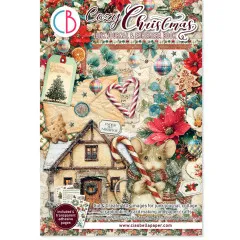 Cozy Christmas - A4 Junk Journal Ephemera Book