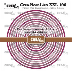Crea-Nest-Lies XXL Stanze - Nr. 196 - Thin Frames Circles Smooth