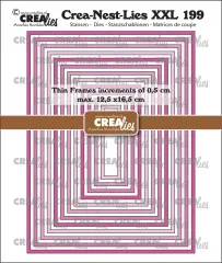 Crea-Nest-Lies XXL Stanze - Nr. 199 - Thin Frames Rectangles Smooth