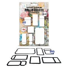 Cutting Dies Nr. 127 - Universe of Patterns - Taggy Tickets by Autour De Mwa & Co