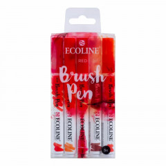 Ecoline Brushpen Set - Red