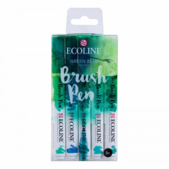 Ecoline Brushpen Set - Green Blue