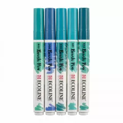 Ecoline Brushpen Set - Green Blue