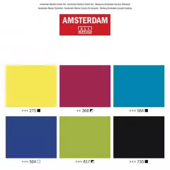 Amsterdam Acrylmarker M Basic Set (6er)