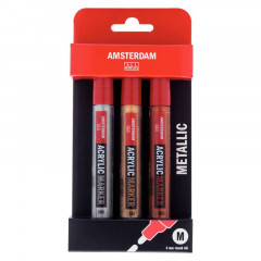 Amsterdam Acrylmarker M Metall Set (3er)