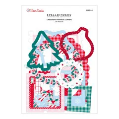 168-teiliges Ephemera-Set mit Weihnachtsmann, Rentier, Baum, Kranz und Postmarken-Motiven