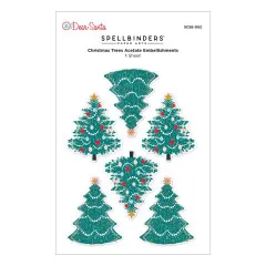 Spellbinders - Dear Santa - Dimensional Stickers - Christmas Trees