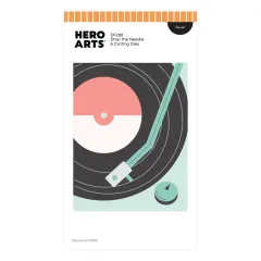 Hero Arts Fancy Dies - Vintage Vinyl - Drop the Needle