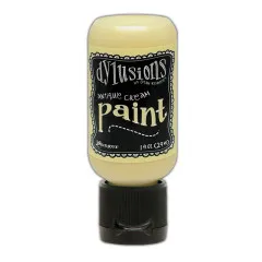 Dylusions Flip-Cap-Flasche Acrylfarbe in der Farbe Antique Cream (cremiges Hellgelb)