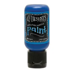 Dylusions Flip-Cap-Flasche Acrylfarbe in der Farbe Blueberry Mimosa (kräftiges Blau)