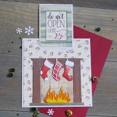 Metal Cutting Die - Hang the Christmas Stockings