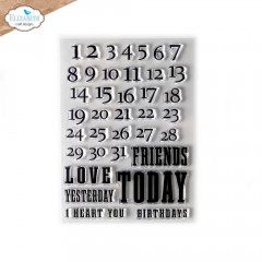 Clear Stamps - Calendar Numbers