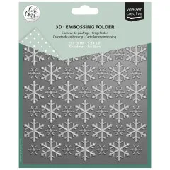 Vaessen Creative - Embossing Folder - Christmas Ice Stars by Carla Creates